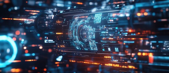 Obraz premium Digital Innovation and Technology Concept