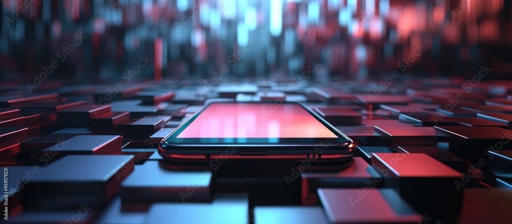 Poster using a smartphone to access the web
