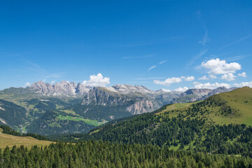 Obraz premium spectacular view of the Dolomites in Val Gardena