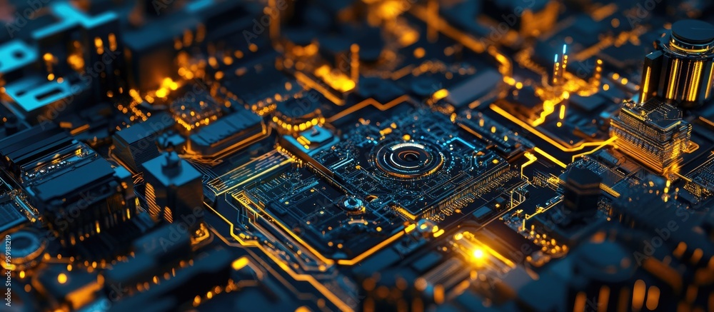 Poster digital transformation strategy focusing on iot and technology adoption to enhance business capabili