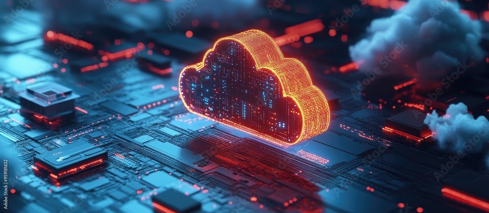 Poster secure and safe wireless network connection for internet of things iot in cloud computing rendered i