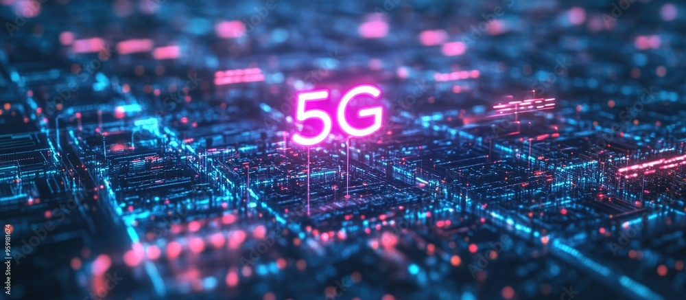 Poster 5g wireless systems enable seamless communication in smart city networks linking devices worldwide