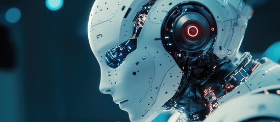 AI and Artificial Intelligence concept depicted in a 3D rendering showcasing innovative technology and futuristic ideas