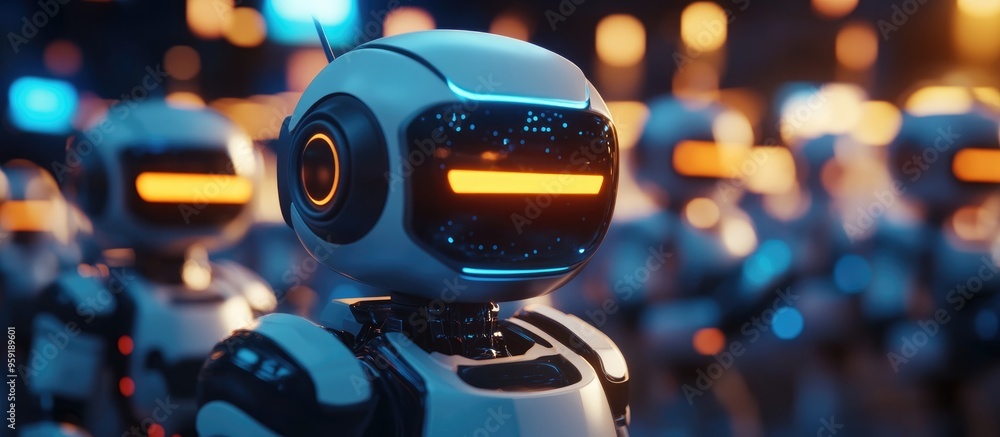 Aufkleber robots serve as assistants for enhancing data access and business growth within online networks faci