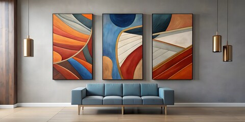 modern living room with sofa