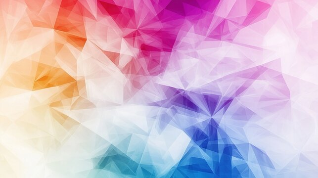   A multicolored abstract background consisting of polygonic shapes and distorted colors