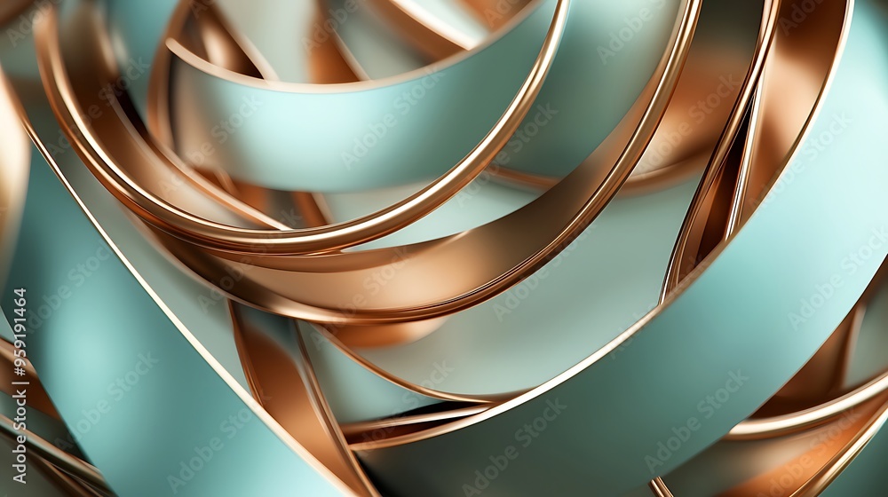 Poster abstract background with shiny waves