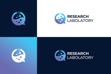 Evolution genetic logo design for science school