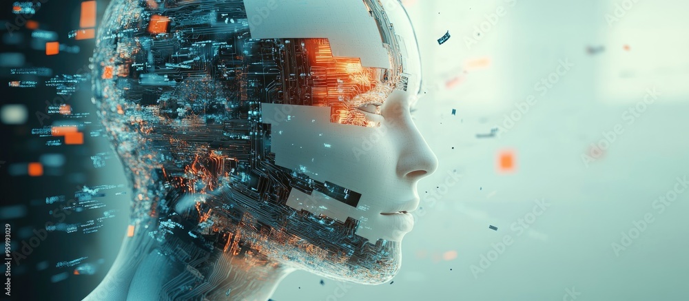 Poster artificial intelligence as a transformative technology envisioning a future where machines take over