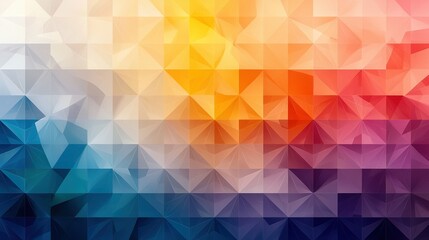 Obraz premium A multicolored abstract background with numerous triangular shapes in different hues is an ideal option for use as a backdrop or wallpaper
