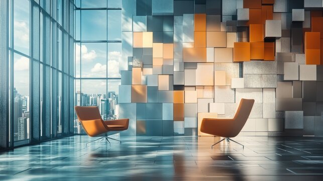 Business and lifestyle presentation backdrop