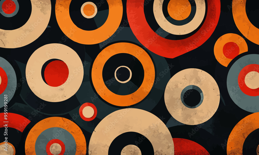 Aufkleber a geometric vector of a circular pattern.