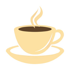 Obraz premium A minimalist vector of a coffee shop logo.