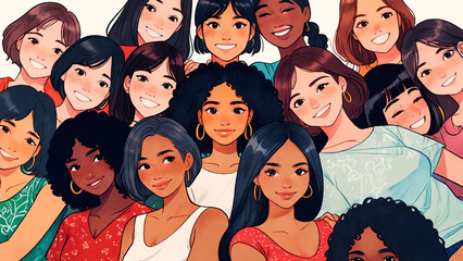 Diverse Group of Women Celebrating