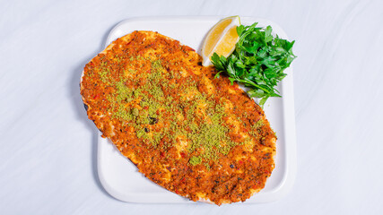 Turkish pizza - Lahmacun
