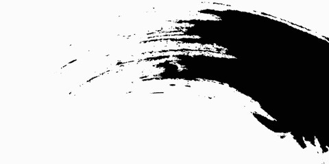 Brush strokes templates, vector grunge paintbrush