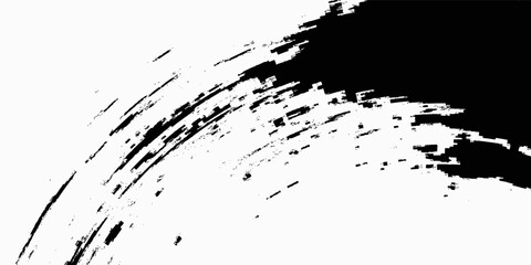 Brush strokes templates, vector grunge paintbrush