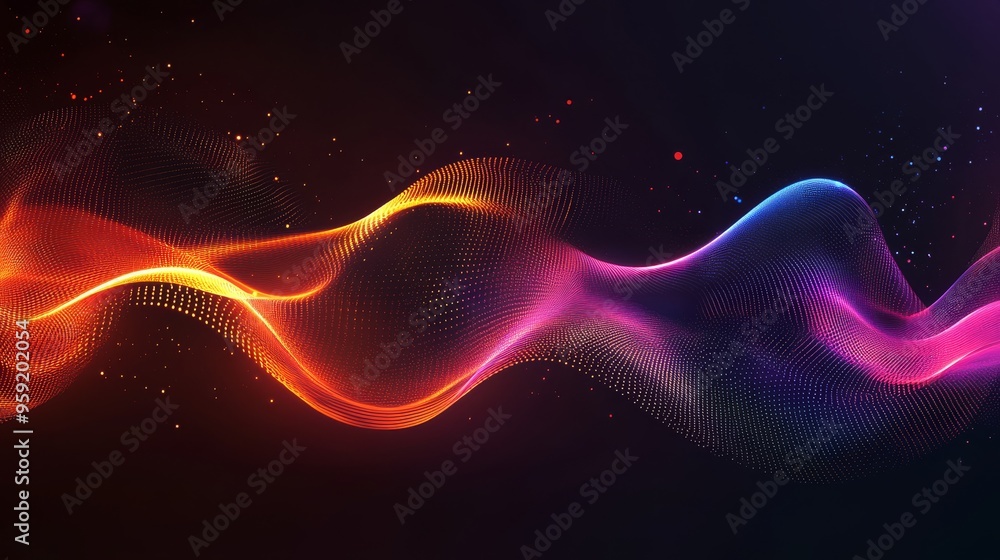 Poster experience vibrant light trails symbolizing speed and motion. these captivating visuals showcase mod