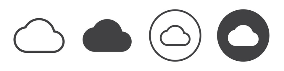 cloud icon Vector logo outline