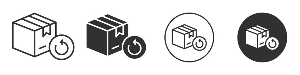 Free returns orders icon Vector logo outline
