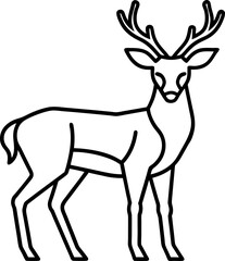 deer silhouette vector