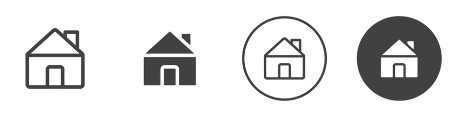 House icon Vector logo outline