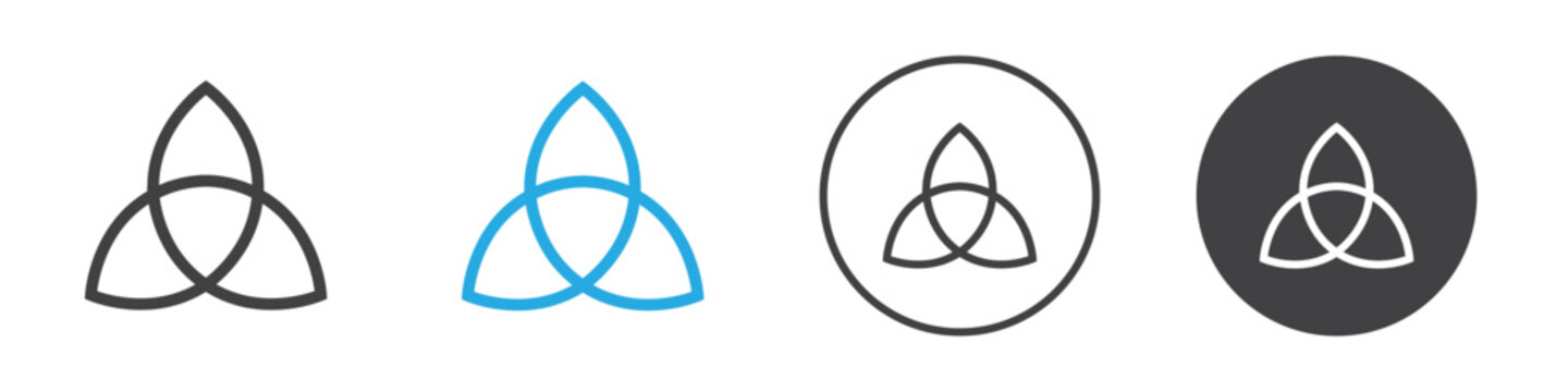 Holy Trinity icon Vector logo outline