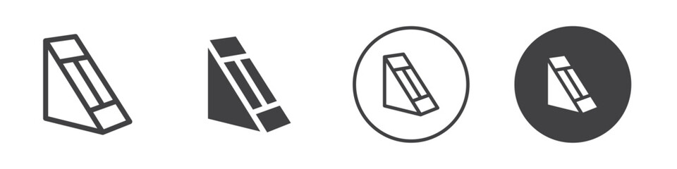 Sandwich box icon Vector logo outline