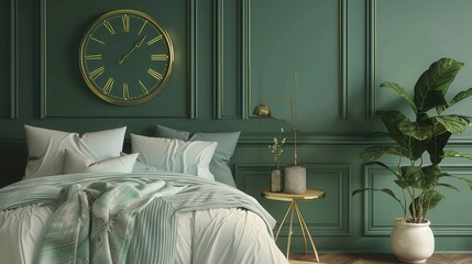 Elegant Bedroom Oasis with Nature-Inspired Decor