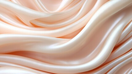 Obraz premium A close-up of pink and white fabric with numerous folds in the center