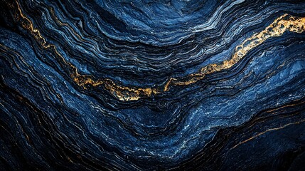  Blue and gold textured surface with a golden line in the center