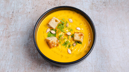 Lentil soup bowl