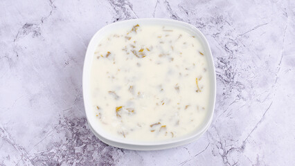 Dovga - Azerbaijani yogurt soup 	