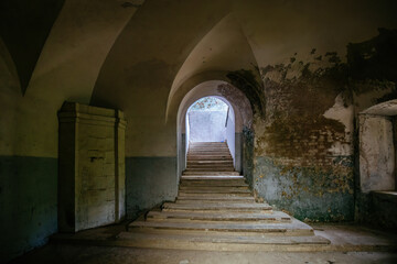 Old abandoned mansion. Former Former Aleksino Estate in Smolensk Oblast