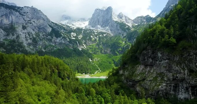Beautiful capture of Austrian alps mountain ranges in 4K