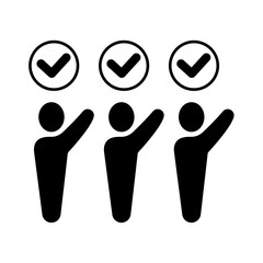 agree concept line icon. Simple element illustration. agree concept outline symbol design.