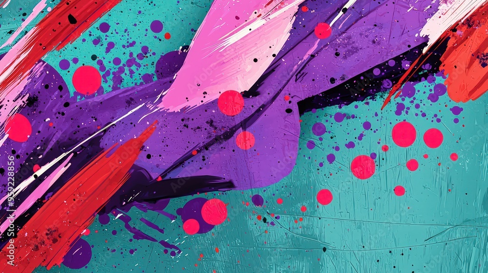 Poster background with splashes