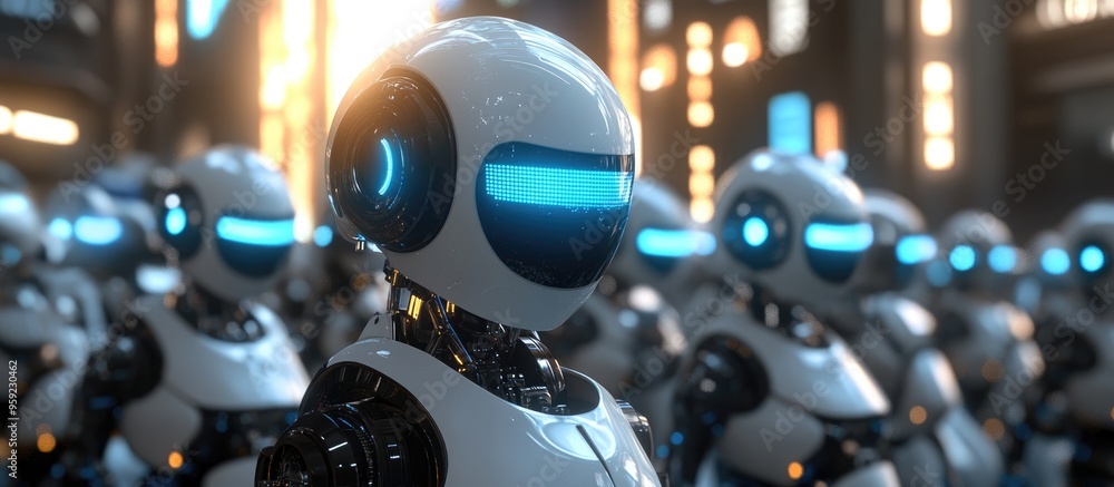 Poster engaging with ai technology through commands to generate creations showcasing the evolution of techn