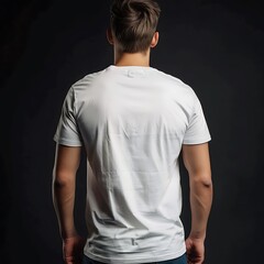 back white t-shirt mockup