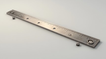 Perspective view of a tailor s scale ruler