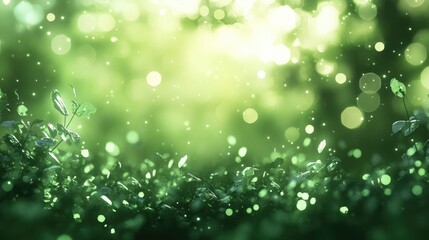 Fototapeta premium Soft green bokeh background