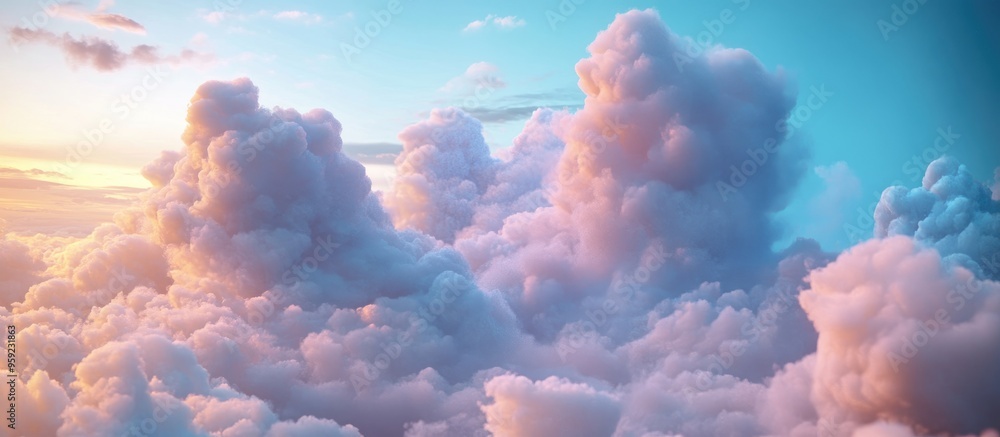 Aufkleber 5g symbol amidst cloud formations representing the concept of advanced mobile technology 3d renderin