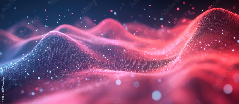 Poster digital backdrop for advanced technology concepts featuring artificial intelligence and generative a