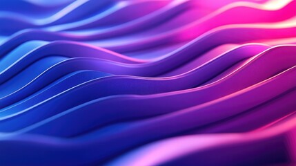 Obraz premium 3D textured stripes in shades of purple blue and pink