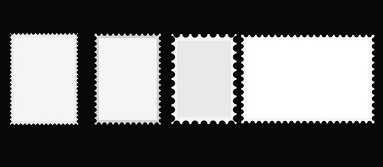  postcard stamp frames.eps10