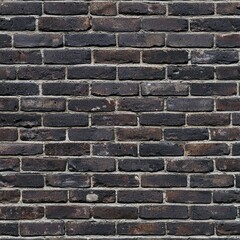 Obraz premium Weathered Black Brick Wall Texture Background