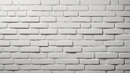 Obraz premium Abstract illustration of an empty, weathered white brick wall, perfect for creating a textured background in your design projects.