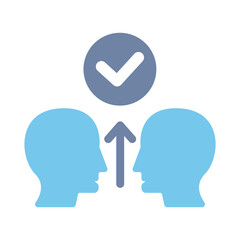 consent concept line icon. Simple element illustration. consent concept outline symbol design.