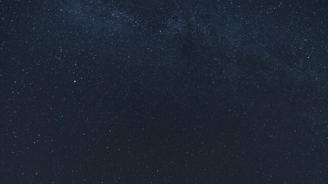 The Milky Way moving across the night sky. Captures the mesmerizing motion of stars and cosmic detail in a clear, dark sky