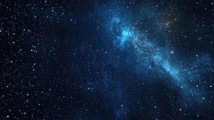 Fototapeta premium Captivating Cosmic Landscape of Glowing Nebulae and Twinkling Stars